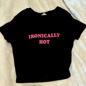 GARAGE “IRONICALLY HOT” CROPTOP